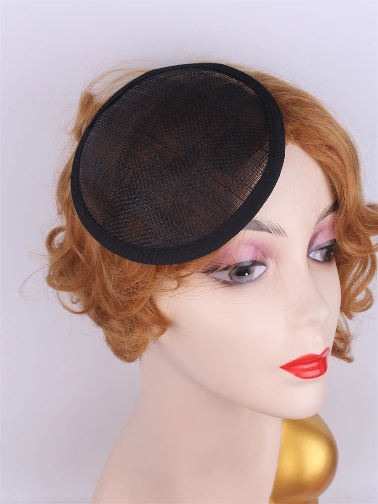 13cm Round & Teardrop Sinamay Fascinator Base DIY Millinery Headpiece Mold