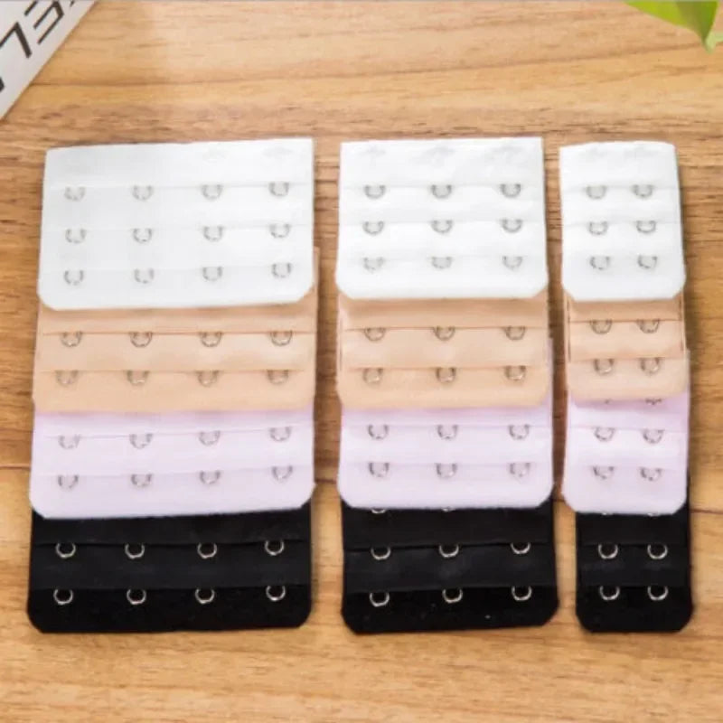 Soft Elastic Bra Extender Strap Sets (2, 3, & 4 Hook Options)