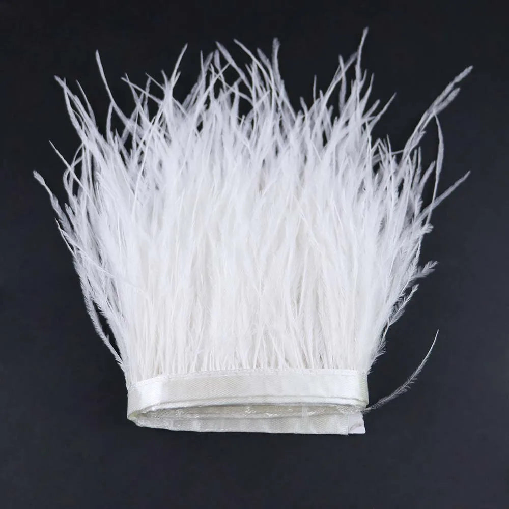 Natural Ostrich Feather Trim & Fringe