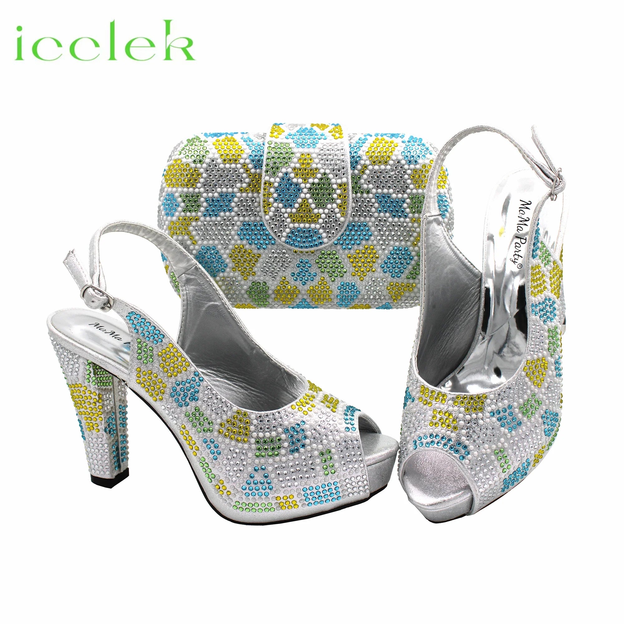 Peep Toe Shoes & Bag Set