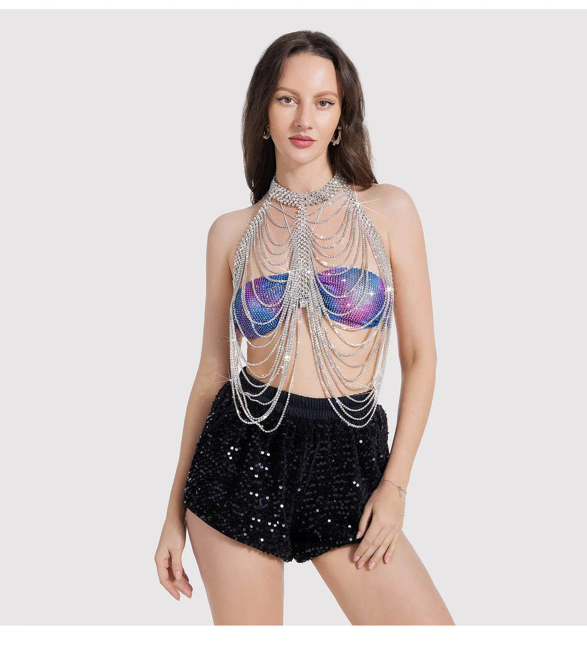 Openwork Metal Costume Body Chain