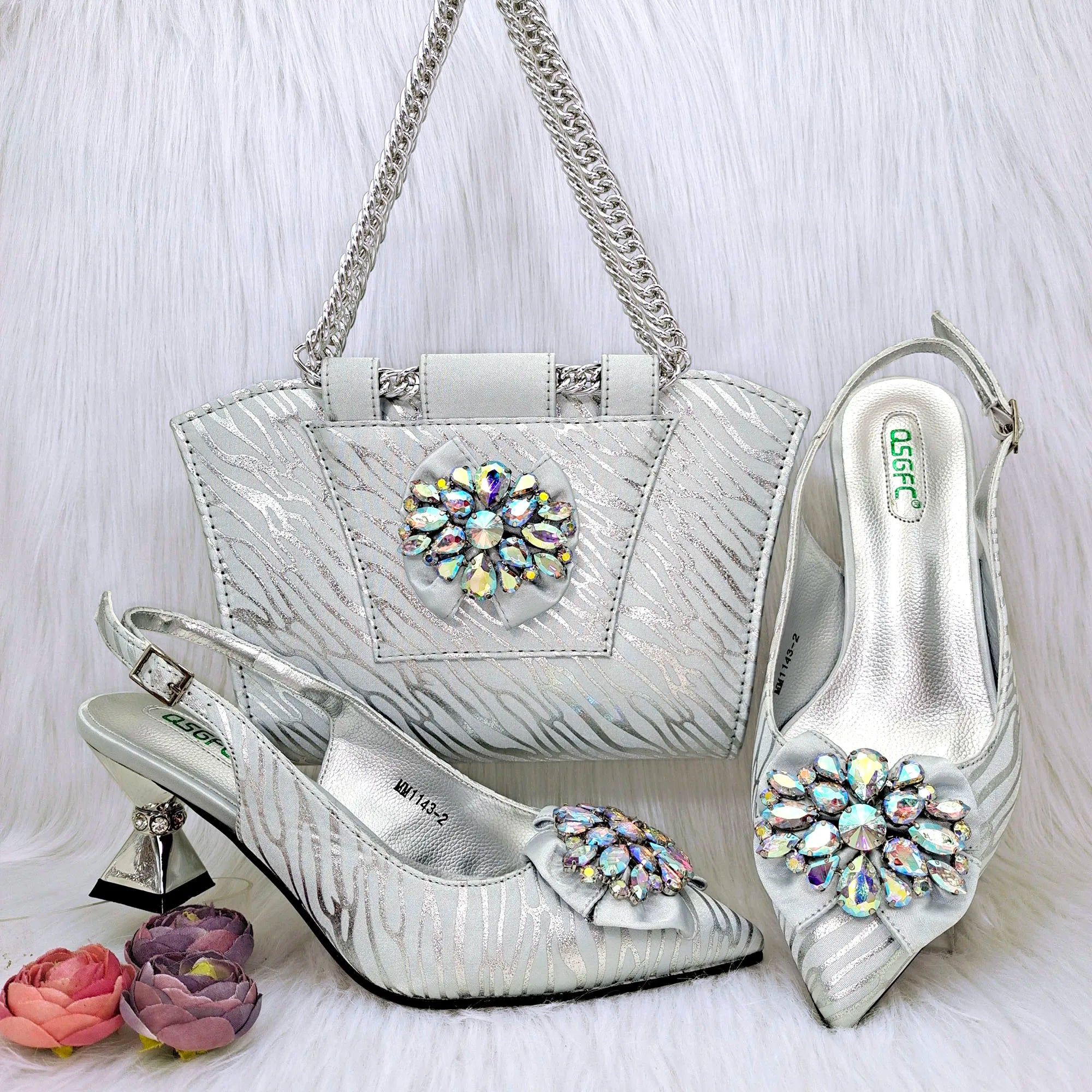 Charming Shoes And Bag Matching Set