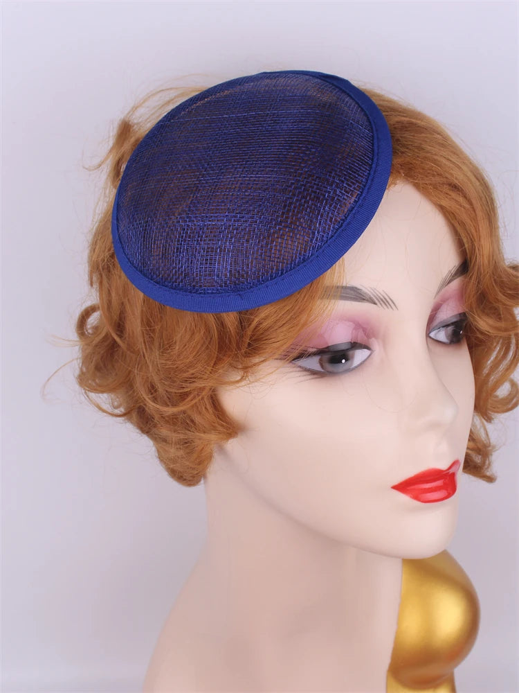 13cm Round & Teardrop Sinamay Fascinator Base DIY Millinery Headpiece Mold