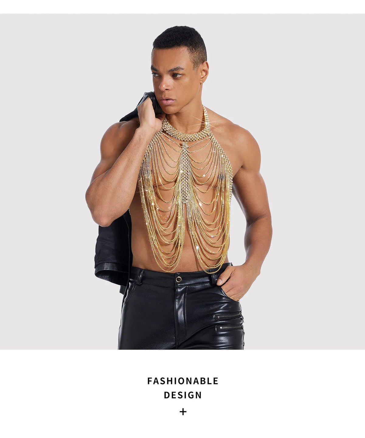 Openwork Metal Costume Body Chain