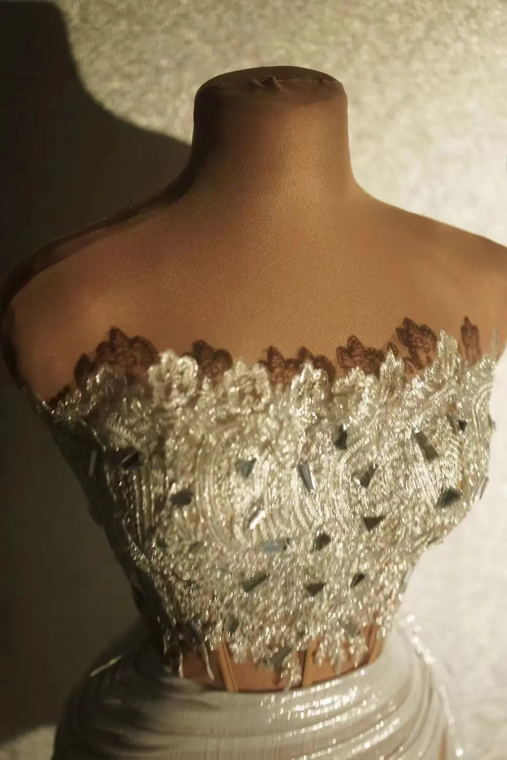 2 Piece Strapless Bodycon Mini Dress