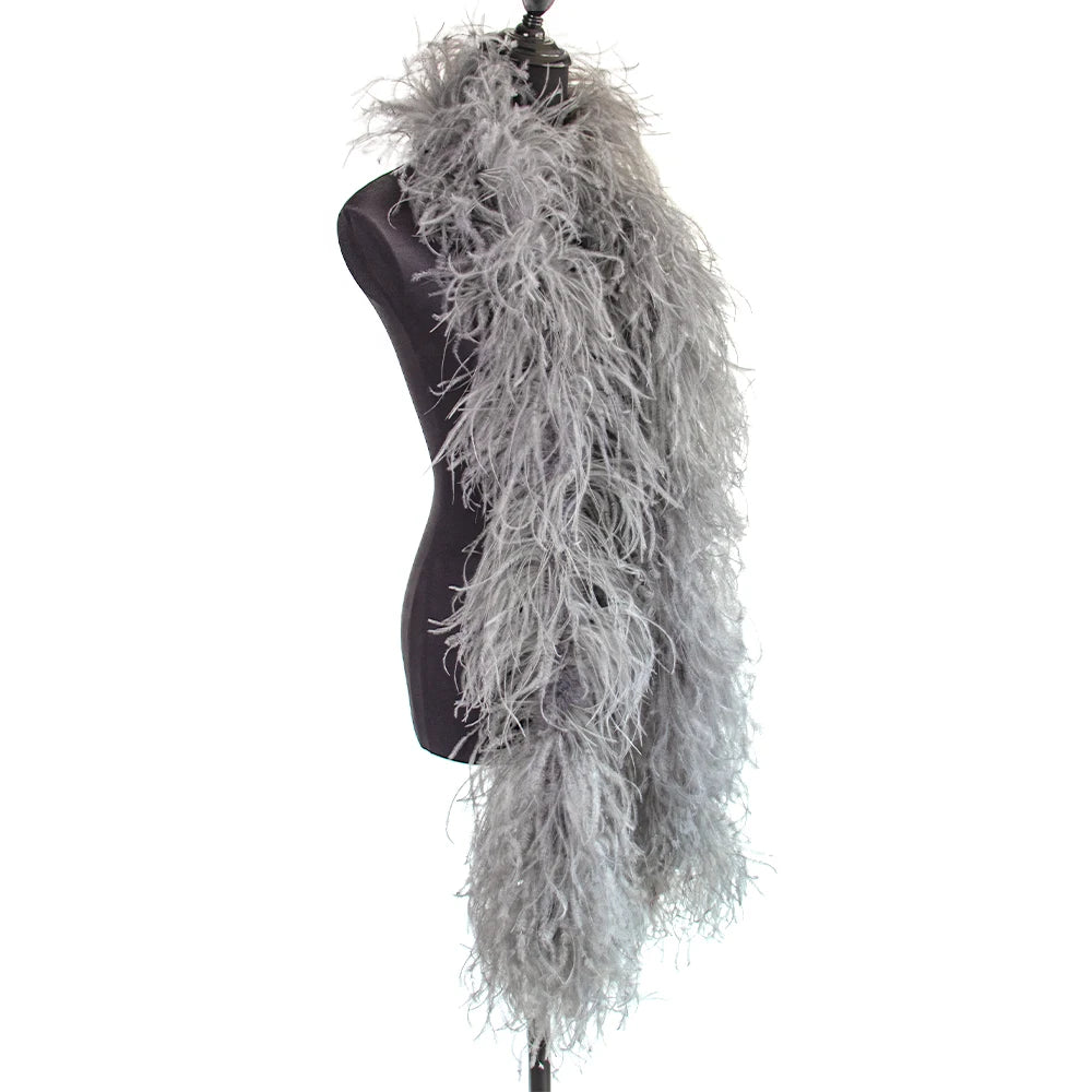 6-Ply Fluffy Ostrich Feather Scarf Boa