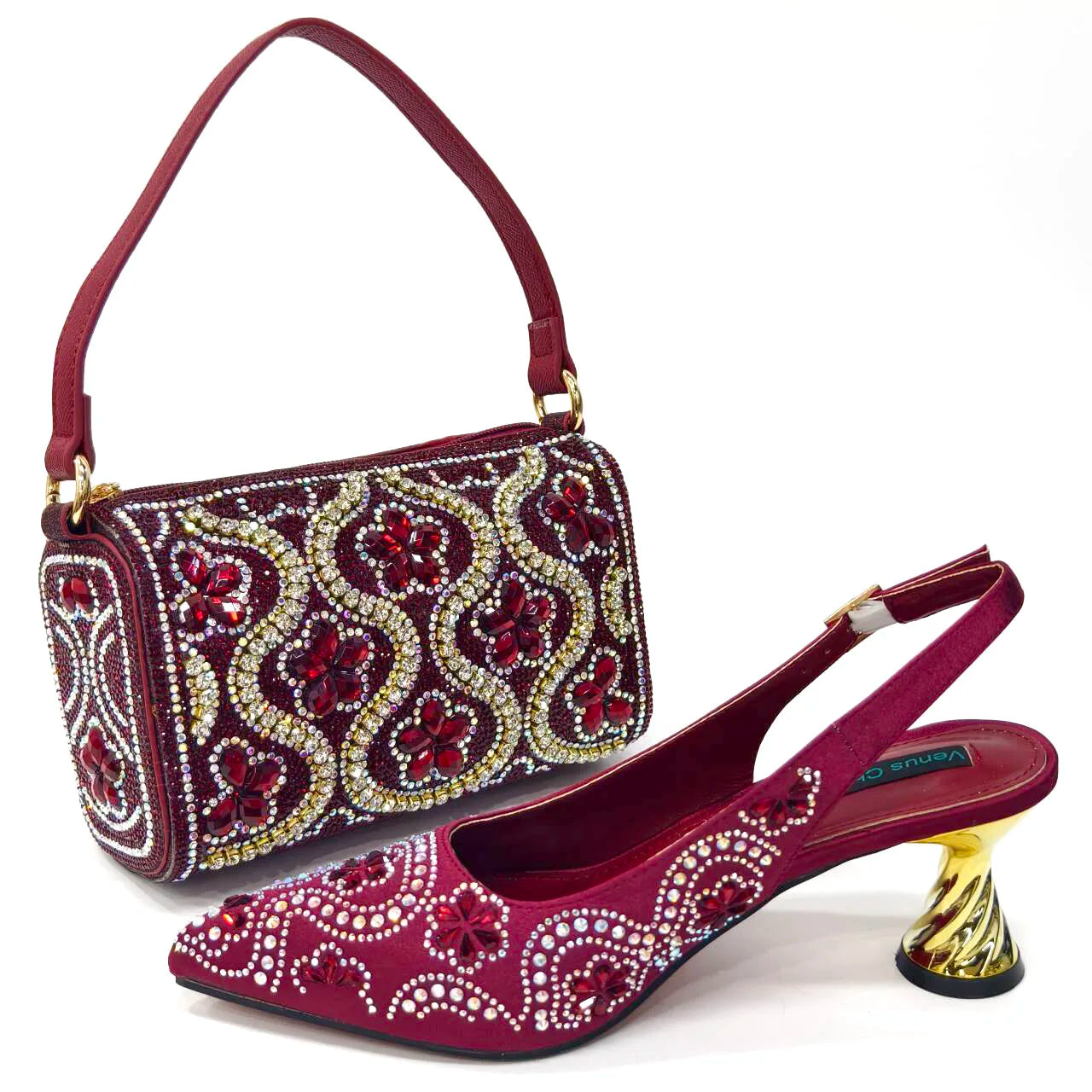 Italian Shoes And Bag Set