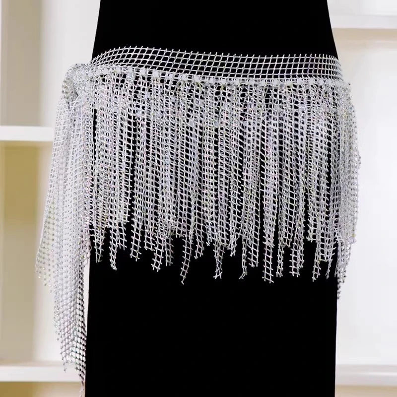 Layered Rhinestone Belly Dance Waist Belt