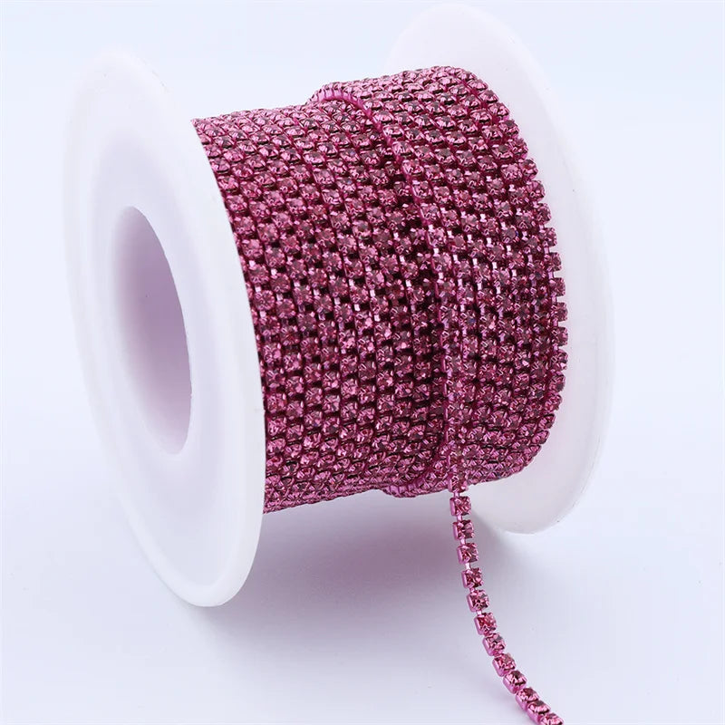The Stardust Sparkle Chain – Deluxe Crystal Rhinestone Cup Chain Trim