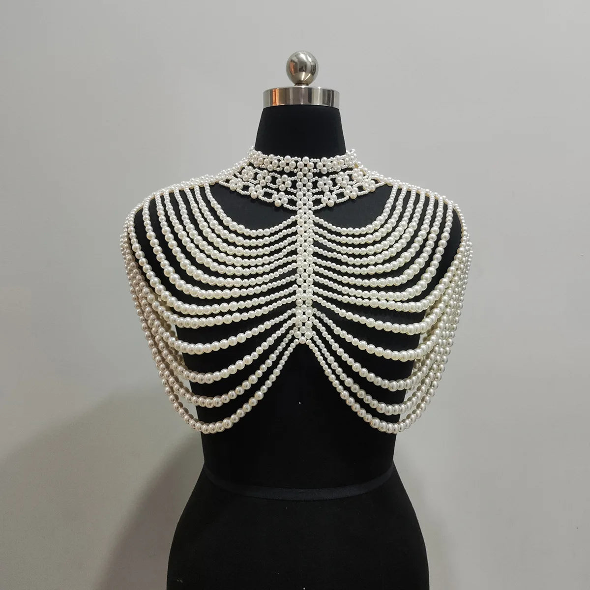 Pearl-Look Tassel Bra Body Chain