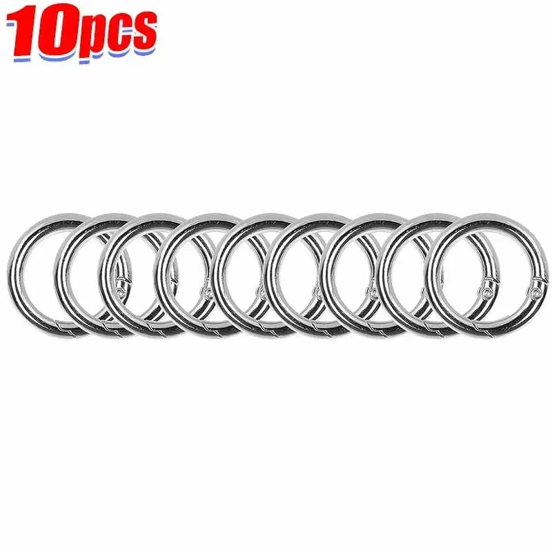 Metal Spring O-Ring Snap Clasp Clips for Bags, Keychains & DIY Crafts