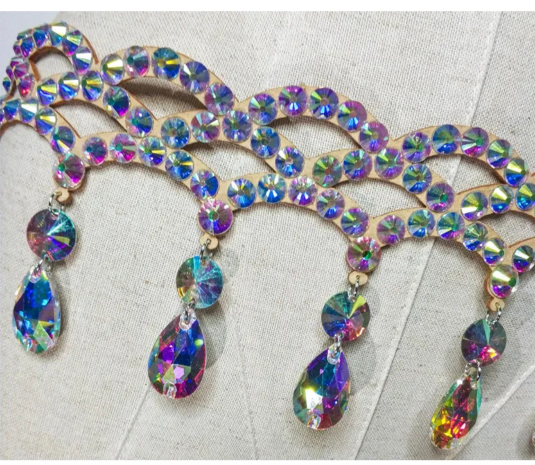 Rhinestone Tassel Hip Scarf Belt