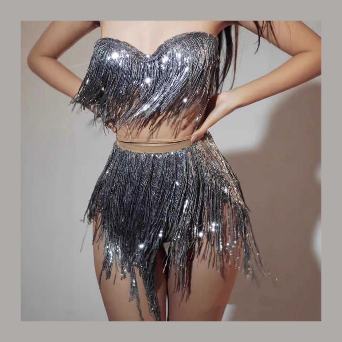Gogo Tassel Performance Bikini Set