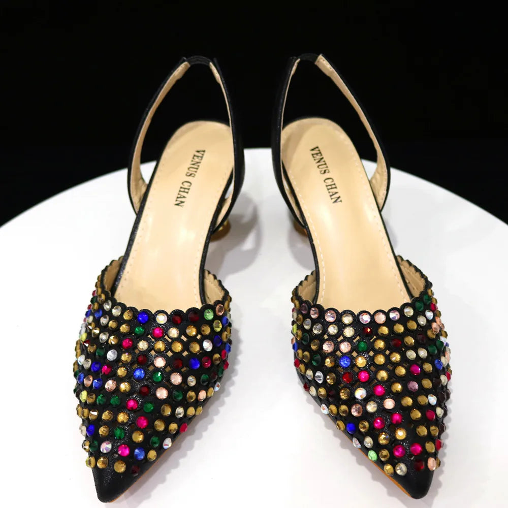 Diamond Design Shoe and Bag Set