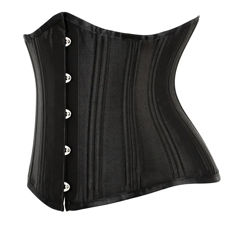 20 Steel Bone Cotton Underbust Corset Heavy Duty Waist Trainer Cincher
