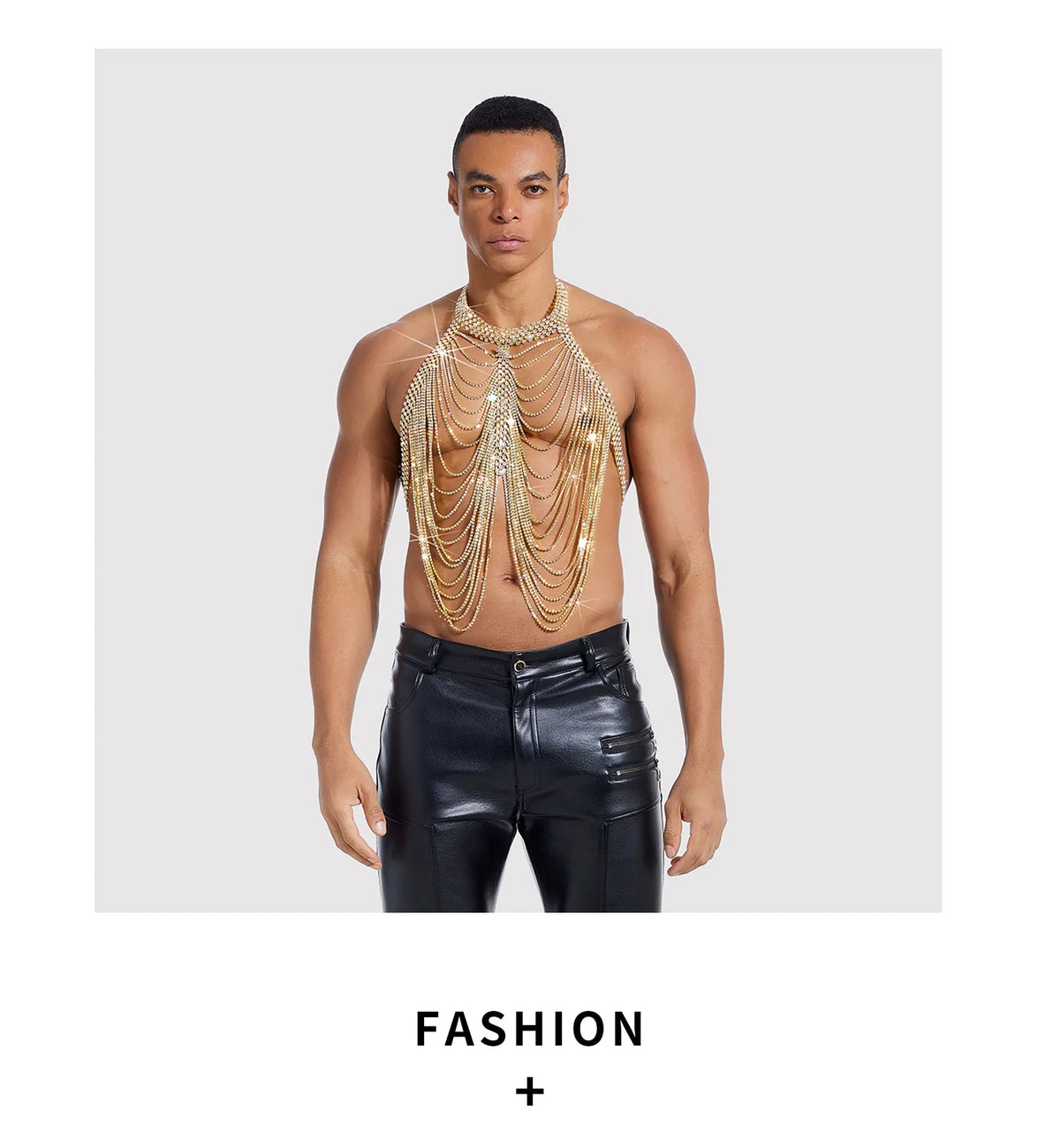 Openwork Metal Costume Body Chain