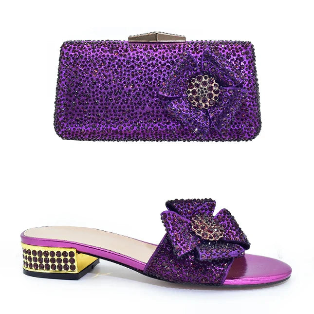 Italian Style Sandals And Bag Set