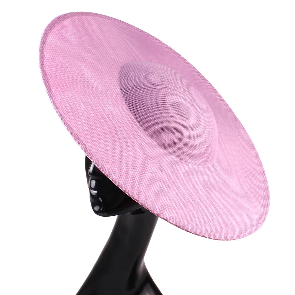 40cm Large Round Sinamay Fascinator Base DIY Millinery Derby Hat Headpiece Mold