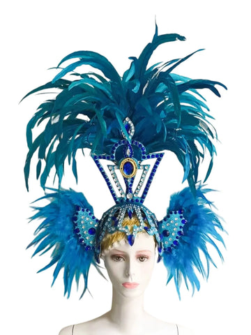 Majestic Feathered Samba Carnival Headdress
