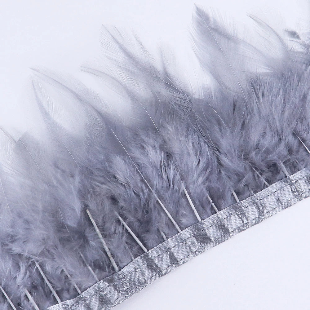 Rooster Feathers Trim Fringe Chicken Feather Strip