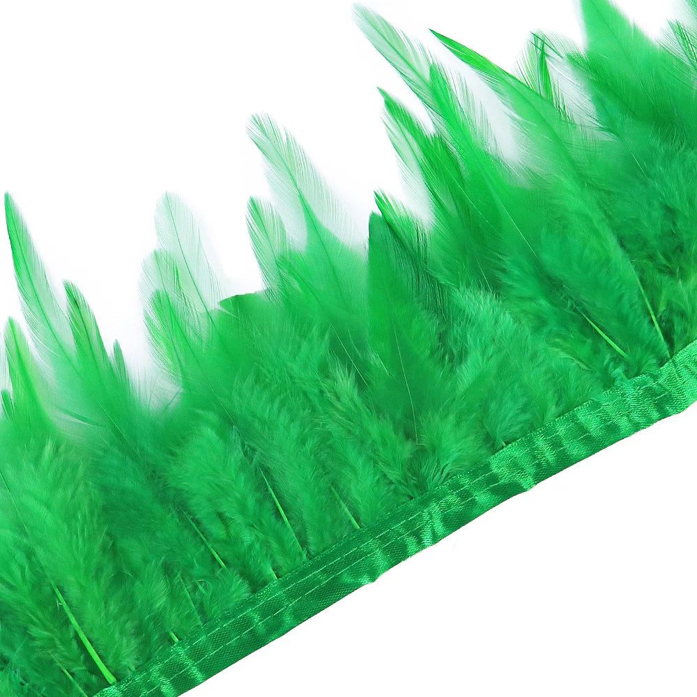 Rooster Feathers Trim Fringe Chicken Feather Strip