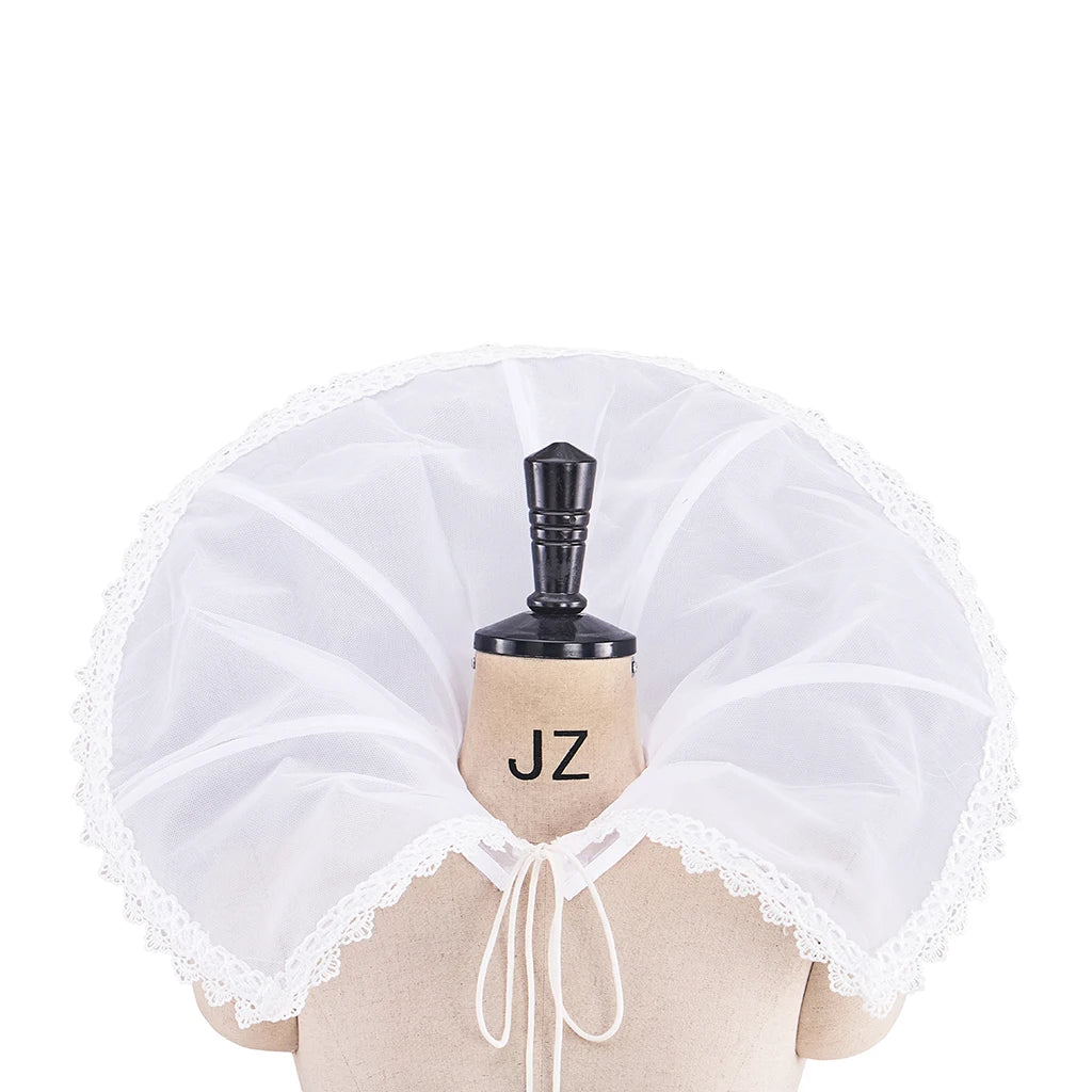 Tudor Elizabethan Standing Collar Gothic Renaissance Medici Ruffle Neck Capelet
