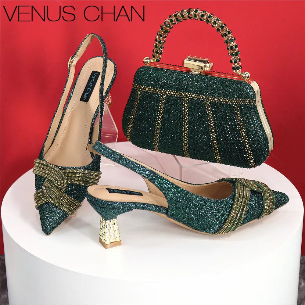 Italian Designer Shoes And Bag Set