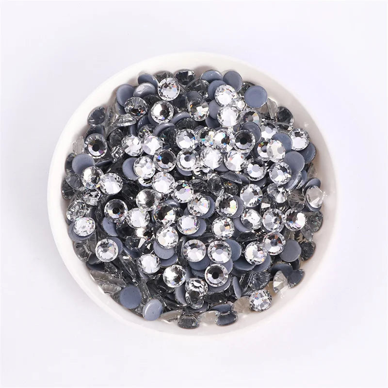 Glass Crystal Hot-Fix Rhinestones Flatback Strass Stones SS6-SS30 Bulk Pack