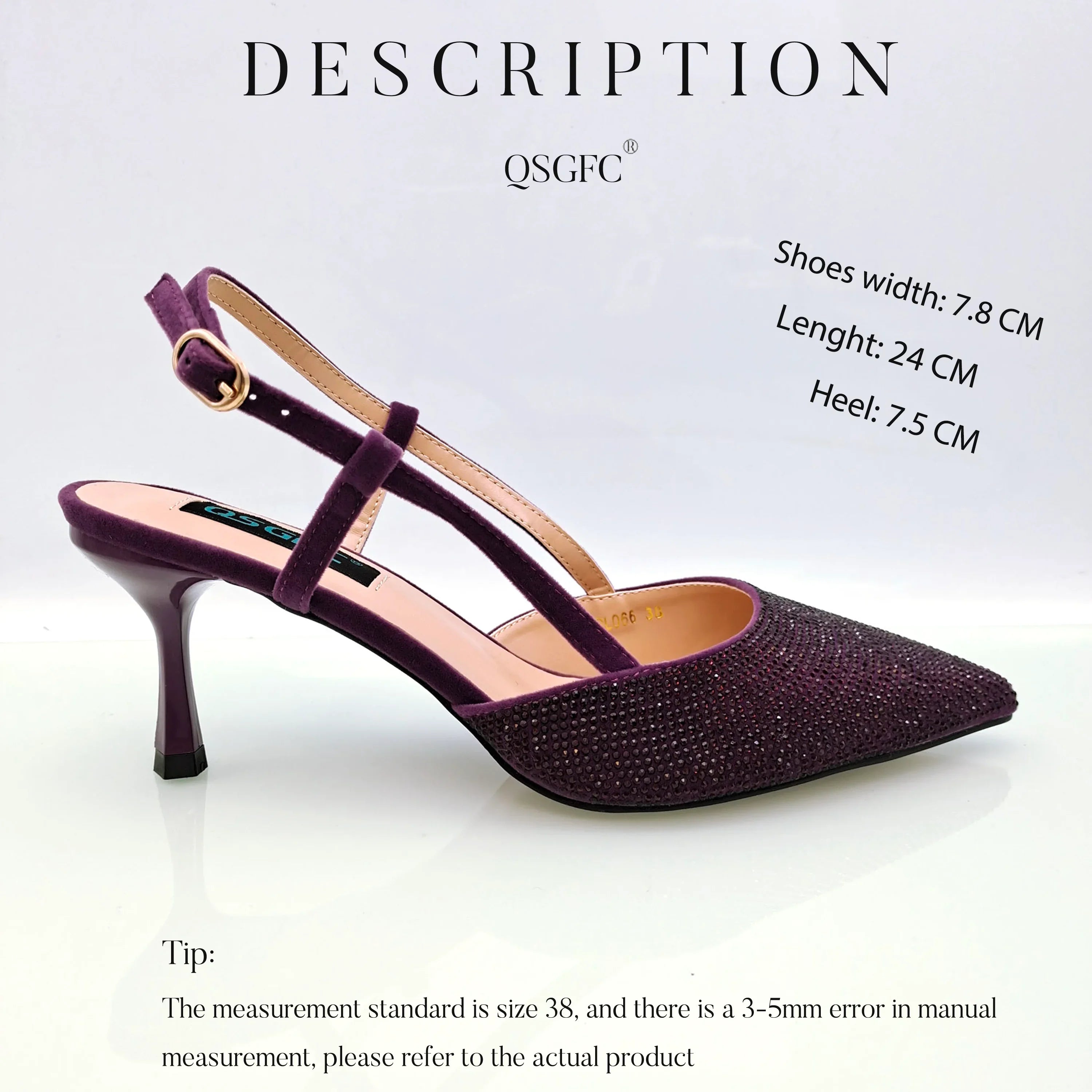 Shoulder Bag and Strap High Heels Set