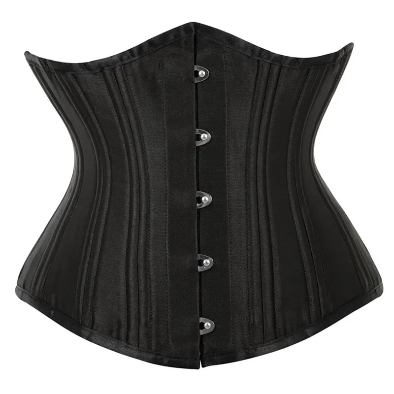 20 Steel Bone Cotton Underbust Corset Heavy Duty Waist Trainer Cincher