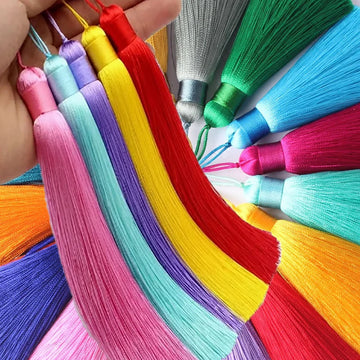 12cm Polyester Silk Tassel Fringe Trim DIY Sewing Accessories