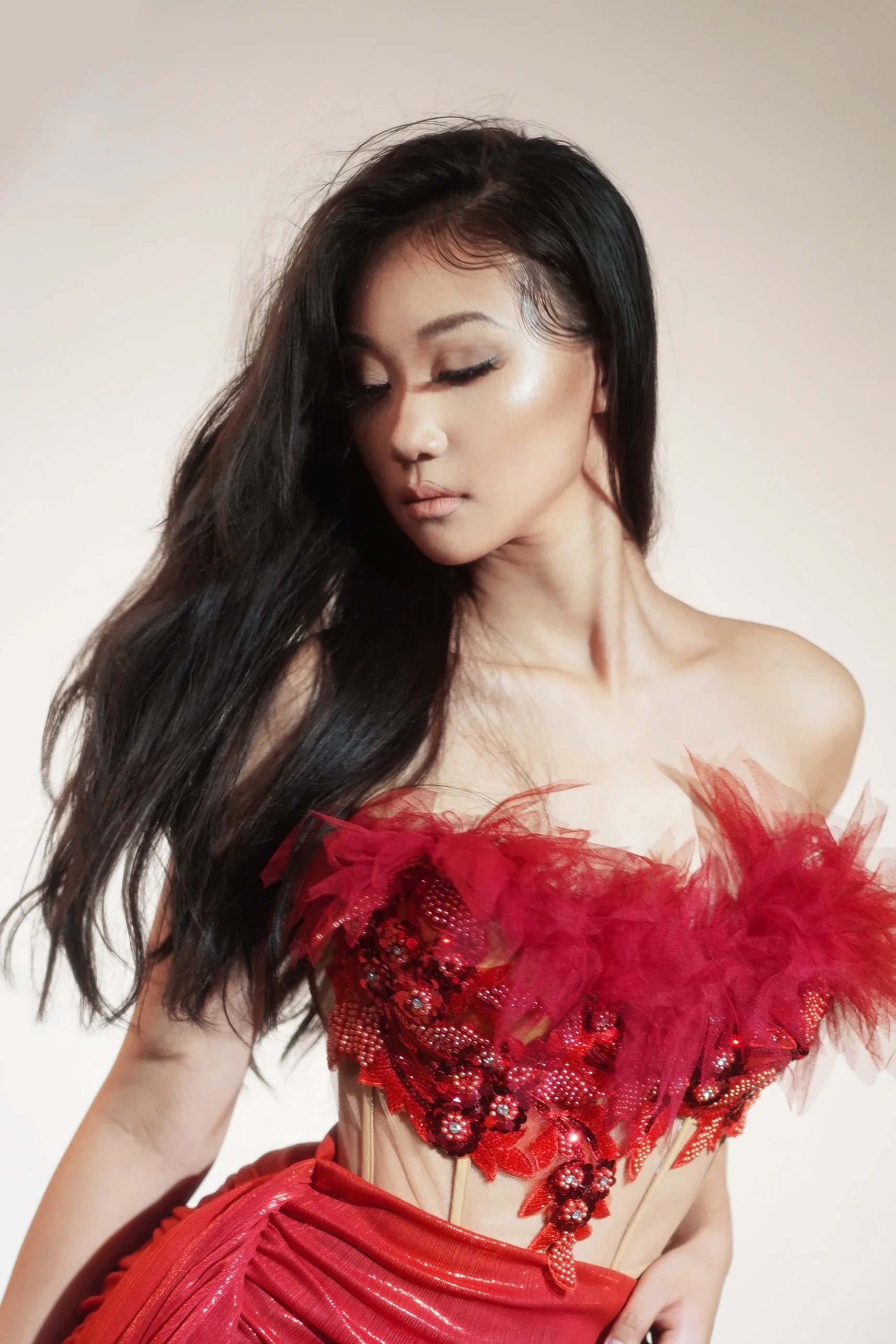 2 Piece Strapless Bodycon Mini Dress