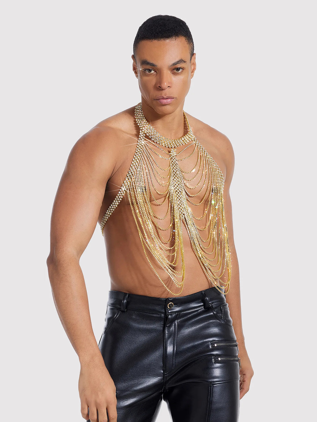 Openwork Metal Costume Body Chain