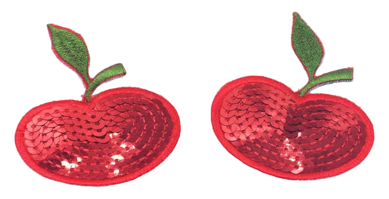 Sparkling Cherry & Fruit Sequined Nipple Pasties Set