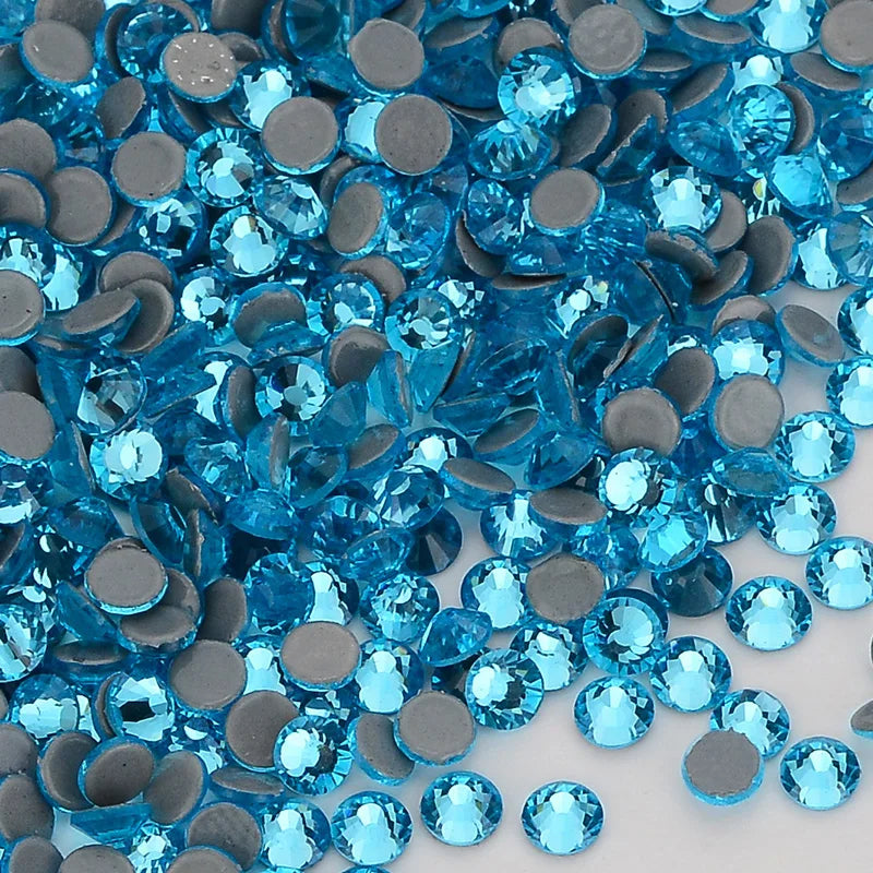 Glass Crystal Hot-Fix Rhinestones Flatback Strass Stones SS6-SS30 Bulk Pack