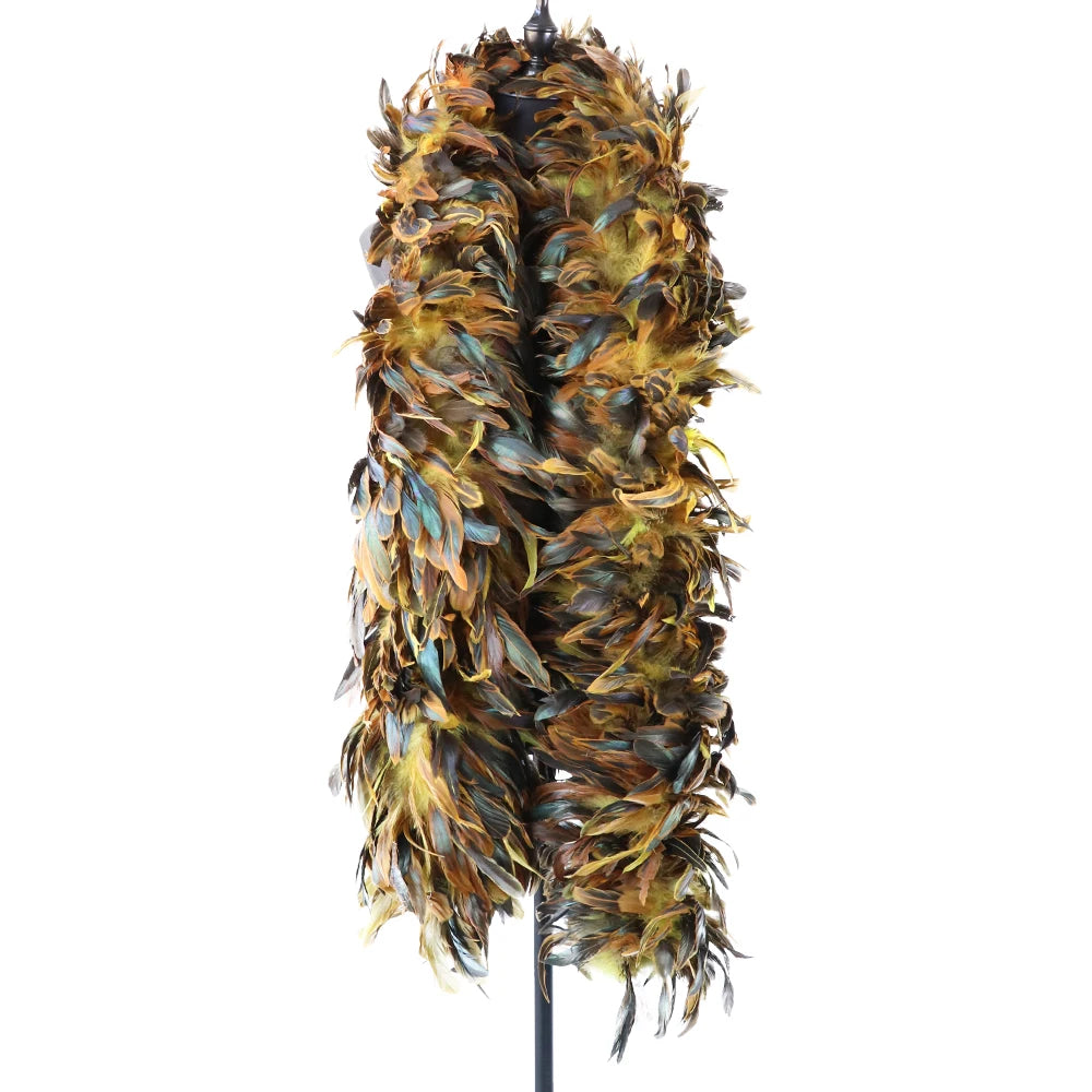 Natural Fluffy Rooster Feather Marabou Boa