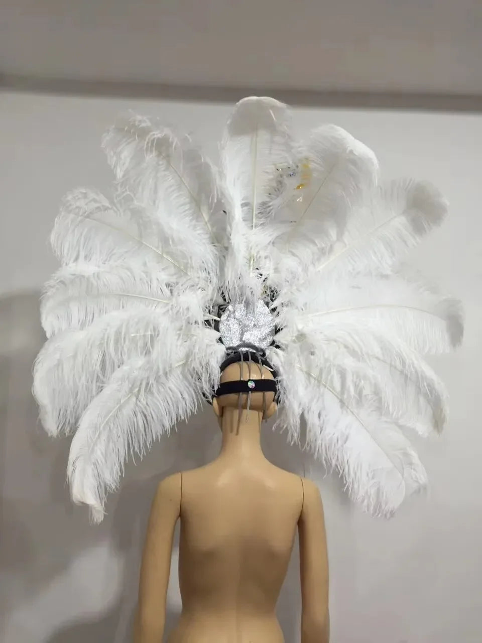 FASHIONABLE AND EXQUISITE HEADDRESS FEATHERS SAMBA DANCE CARNIVAL HALLOWEEN PARTY LATIN DANCE BAR PERFORMANCE HAT MASQUERADE