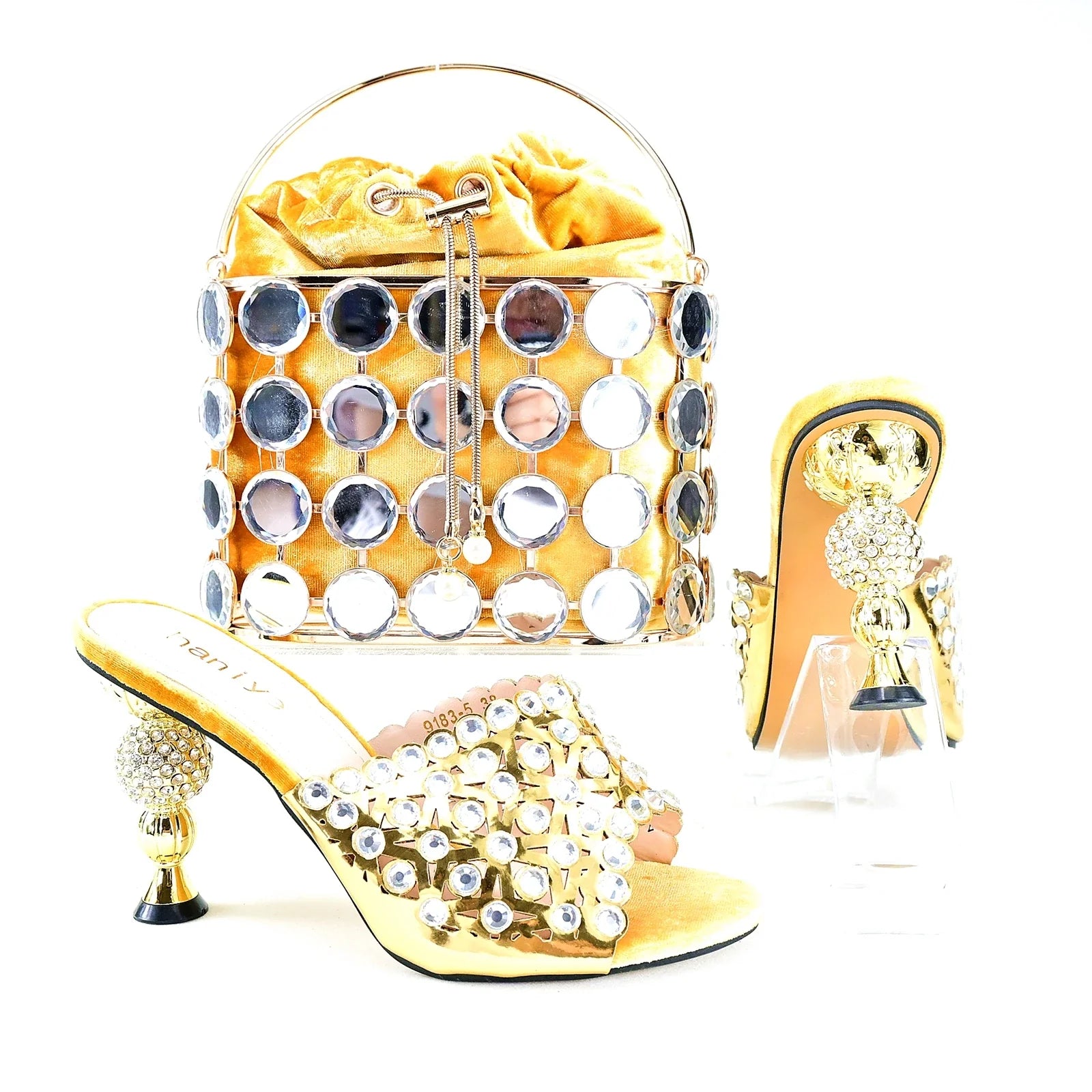 Italian Style Ladies Shoes with Matching Bag Set