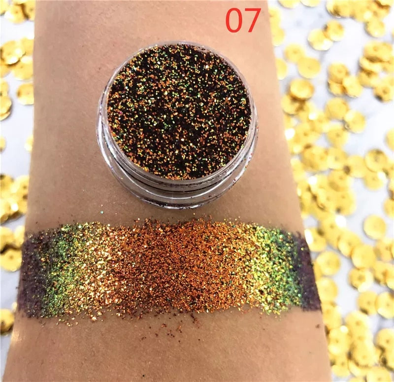 Chameleon Pigment Multi Chrome Prismatic Powder Eye shadow Palette