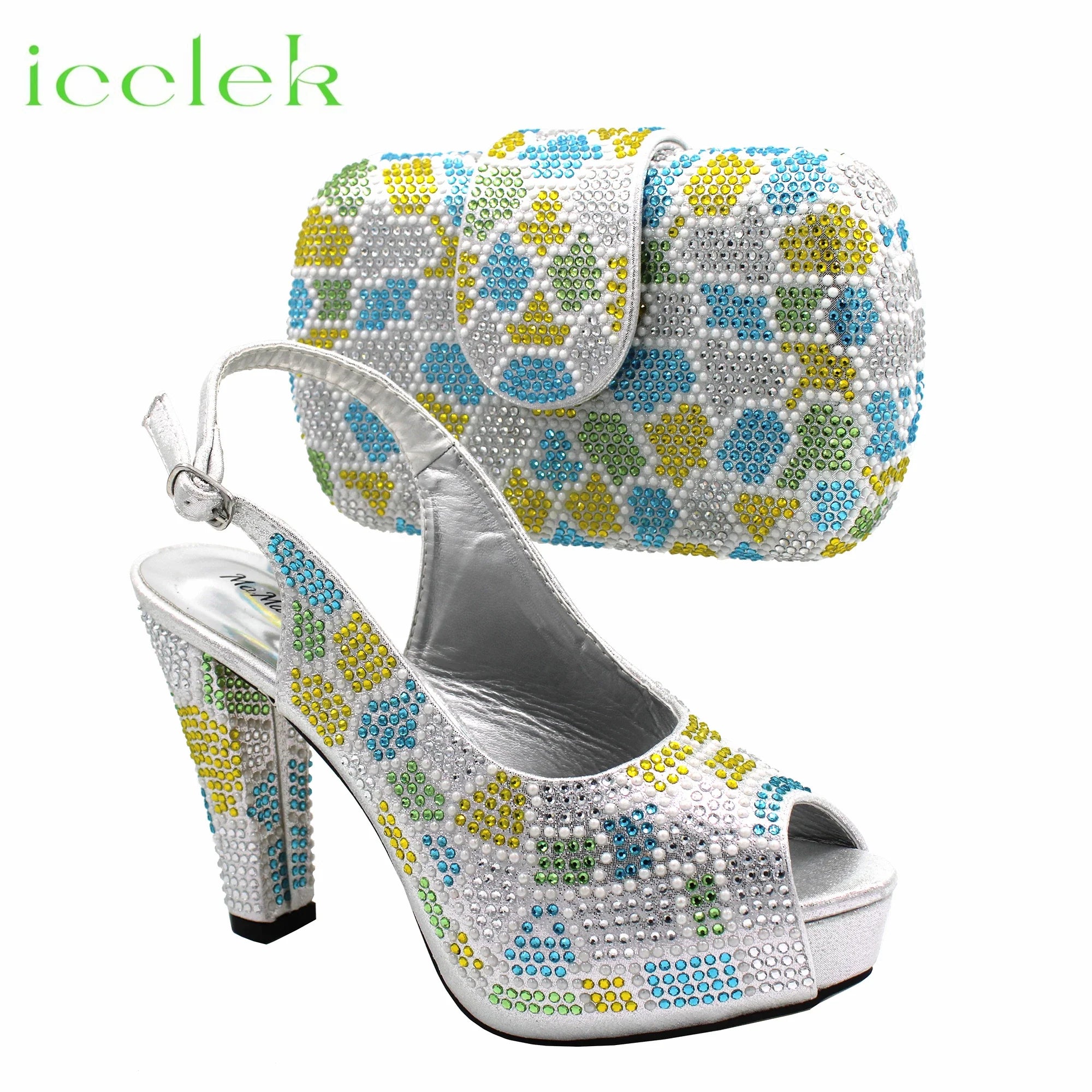 Peep Toe Shoes & Bag Set