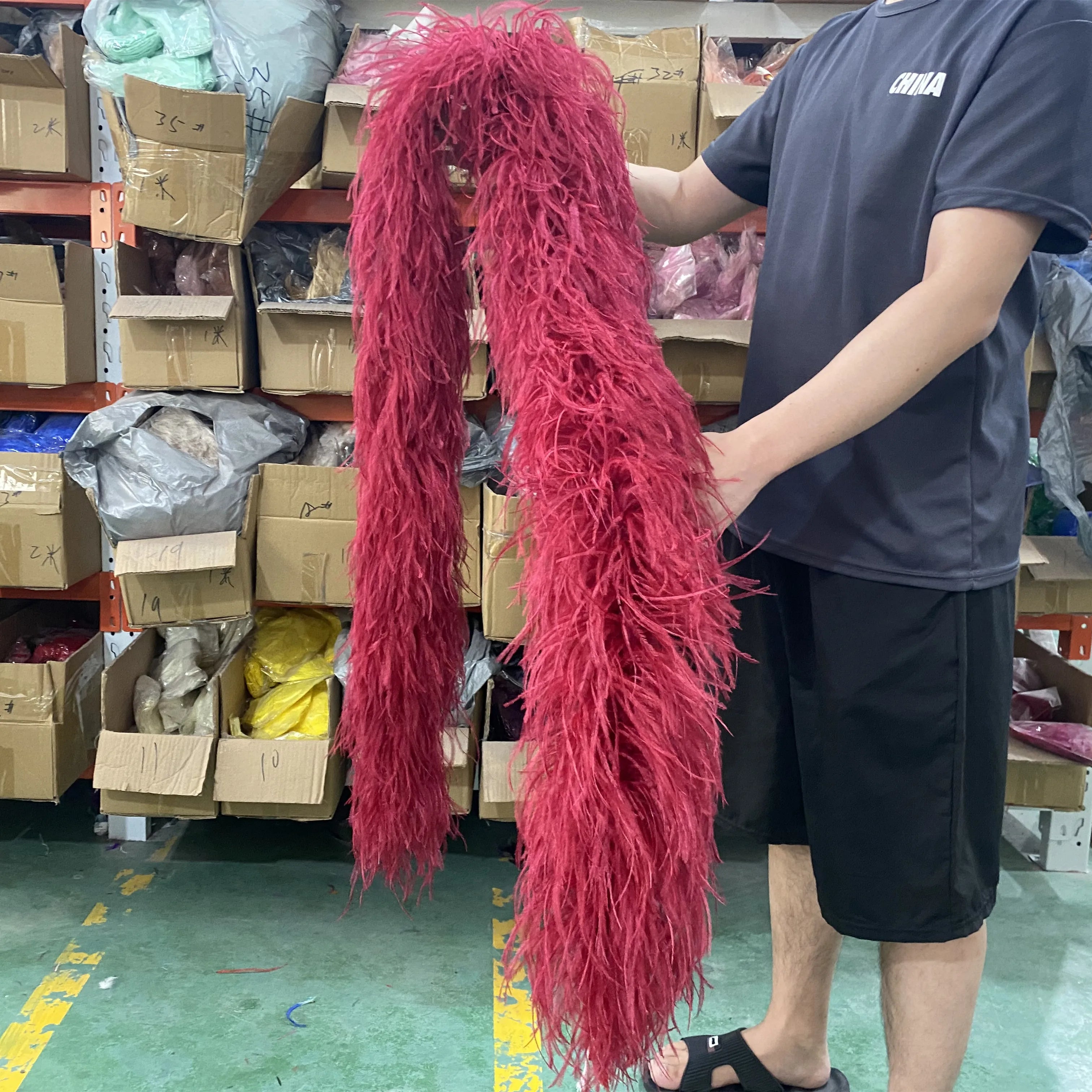 Multi-Ply Ostrich Feather Scarf Boa (2 Meters)