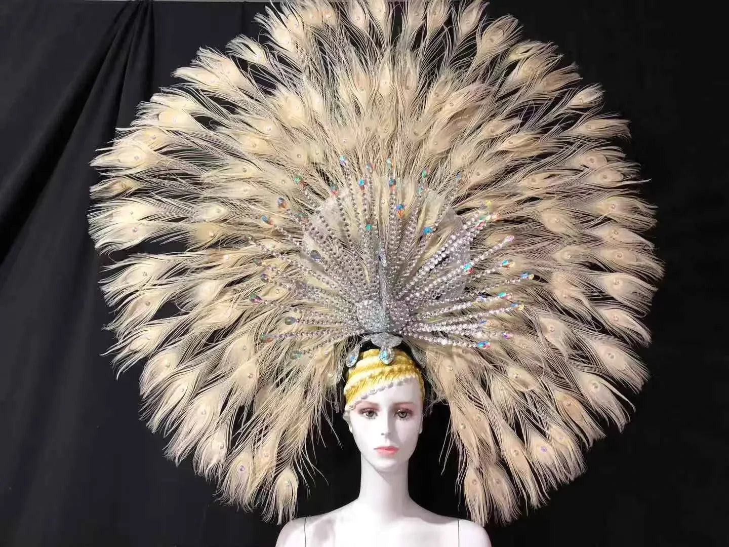 The Stardust Mirage – Premium Mohawk Feather Samba Carnival Headdress