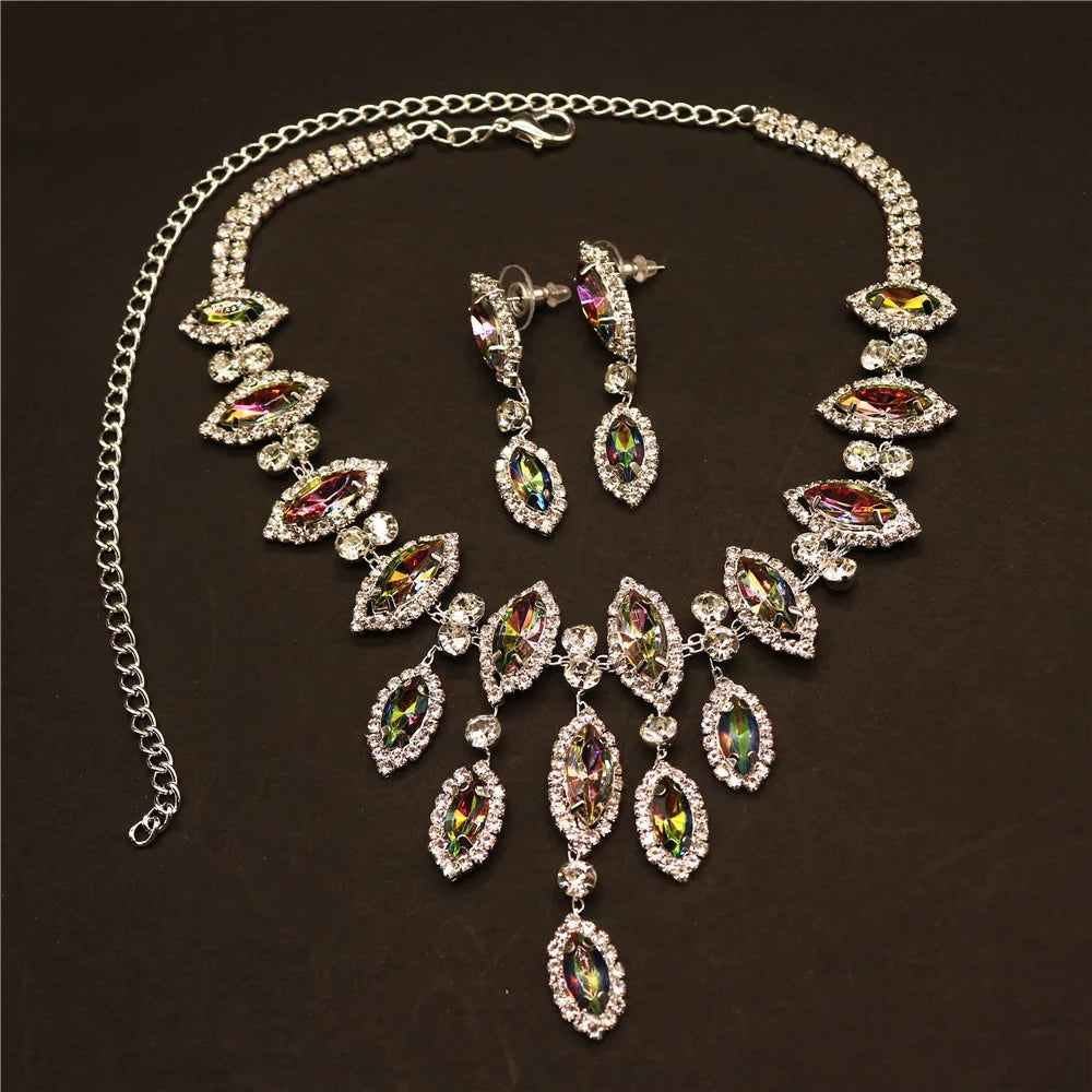Crystal Necklace & Earring Set