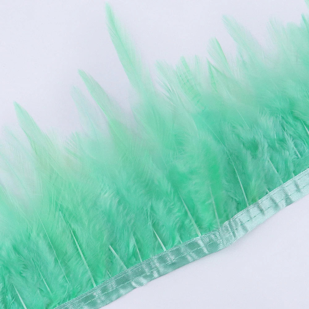 Rooster Feathers Trim Fringe Chicken Feather Strip