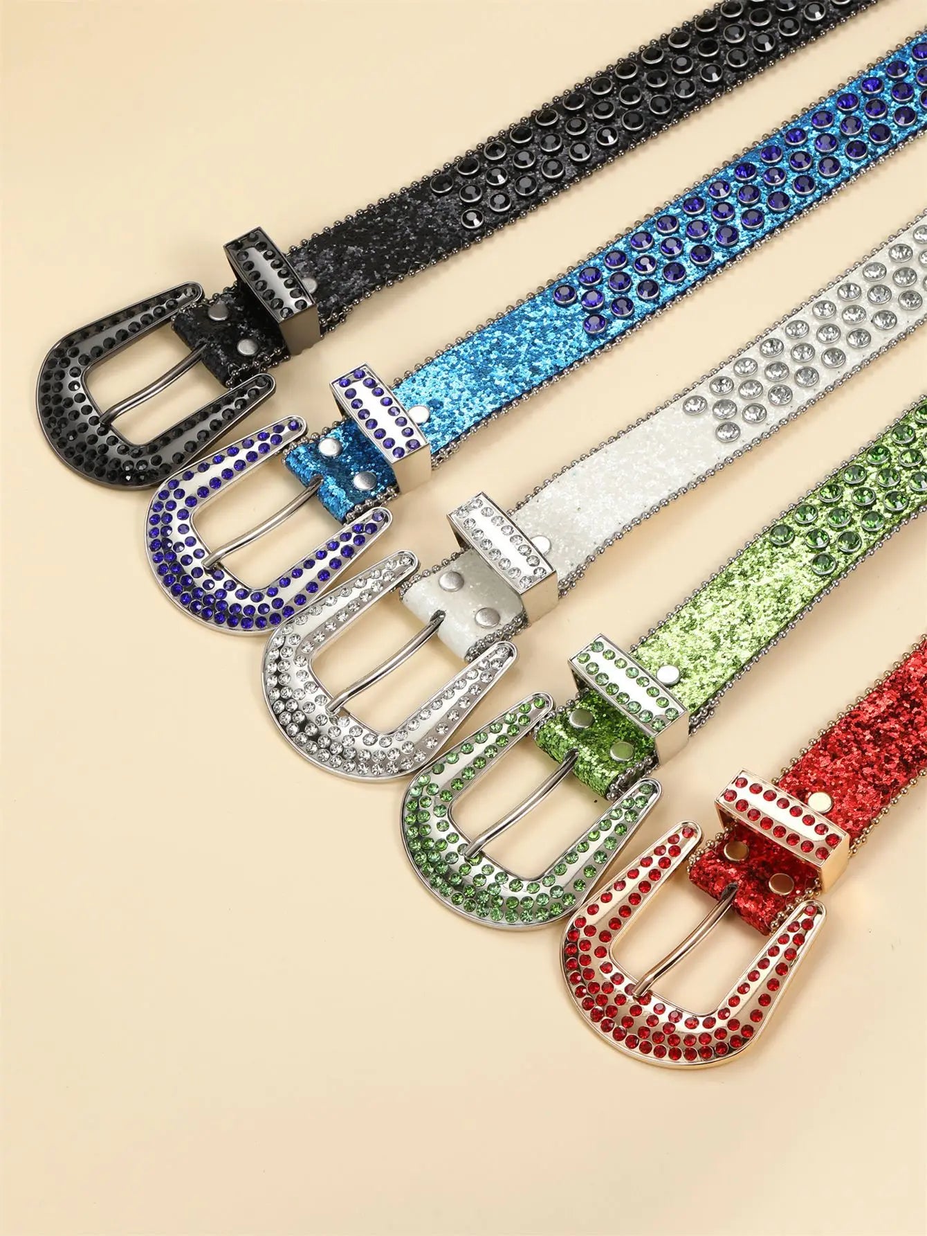 Decorative Diamond Fashion Western Belt