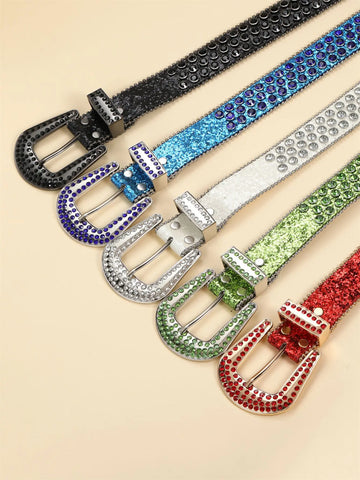 Decorative Diamond Fashion Western Belt