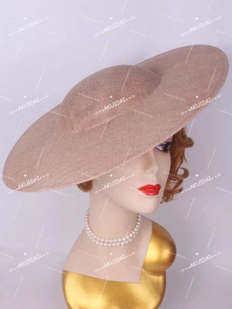 40cm Large Round Sinamay Fascinator Base DIY Millinery Derby Hat Headpiece Mold
