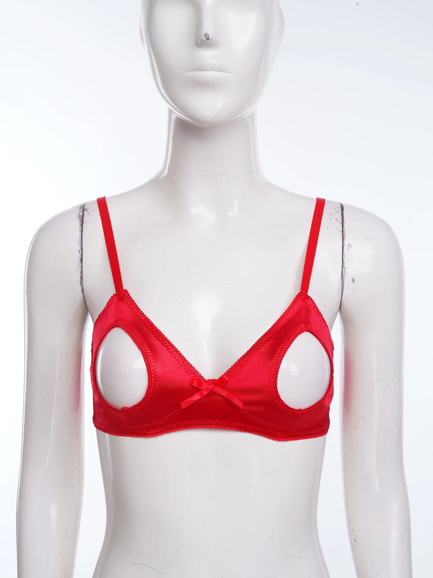 Hollow Out Open Nipple Shelf Bra