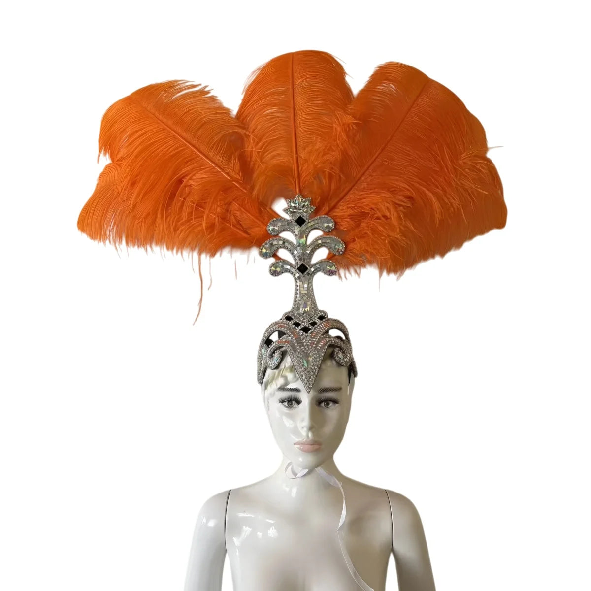The Stardust Samba Queen – Premium Feathers & Rhinestones Carnival Headdress