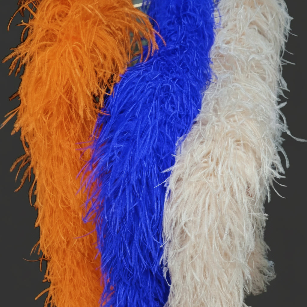 High-Density Ostrich Feather Performance Boa
